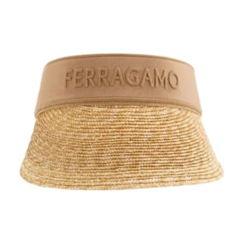 Ferragamo Целлюлоза UV Защита Женская Бежевая Шляпа