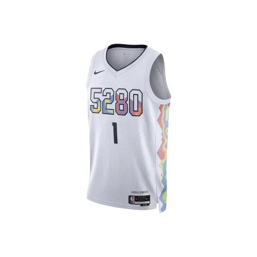 Nike Dri Fit FW24 Баскетбольная Джерси Мужская Белая