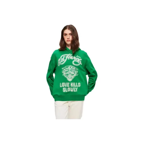 Ed Hardy Лес Темно-зеленый E1PCW402 Женские Свитшоты