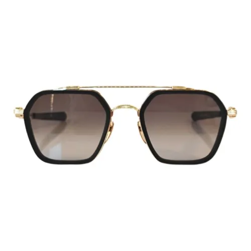 Chrome Hearts Титан Ацетат Металл Aviator Солнцезащитные очки Мужской Черный