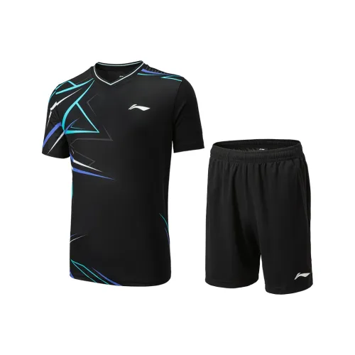 Подкладка Badminton series Бадминтон Джерси Набор Унисекс Черный