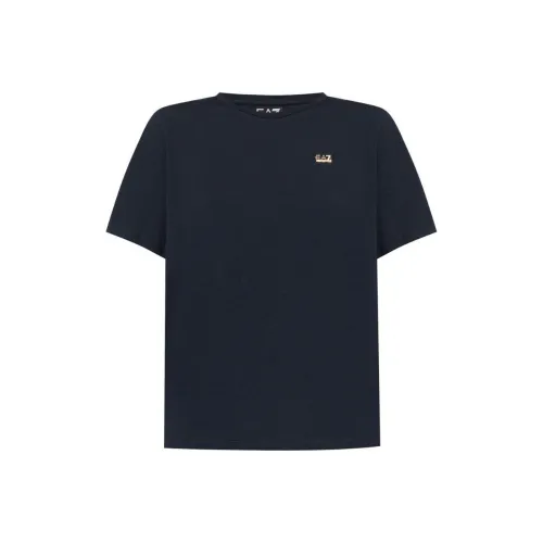 EMPORIO ARMANI EA7 Темно-синие Женские Рубашки T