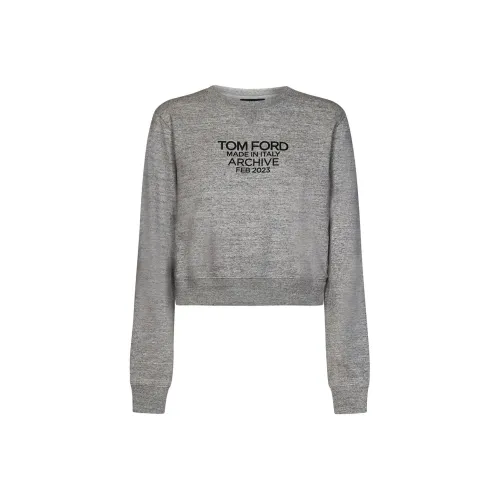 TOM FORD Толстовка Женская Серого цвета
