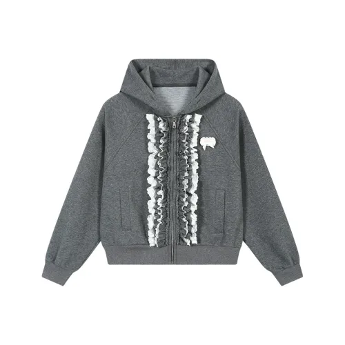 AooRaa Серый Женские Свитшоты