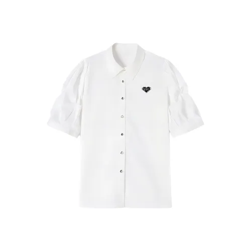 EICHITOO Рубашка Женская Натуральный Белый