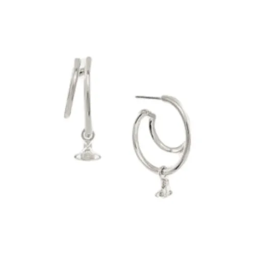 Вивьен Вествуд Brass Stud Серьги Женские Серебряные