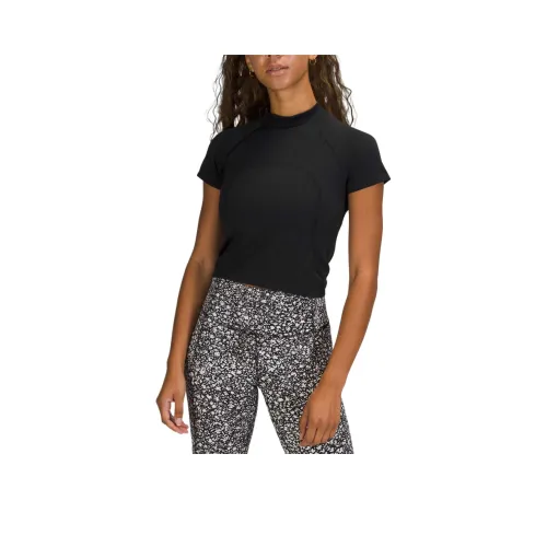 lululemon Swiftly Реглан-рукав Т-рубашка Женская Черная