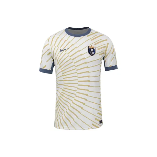 Nike FCDri Форма Футбол Джерси Мужской Белый цвет вершины Команда Золотой