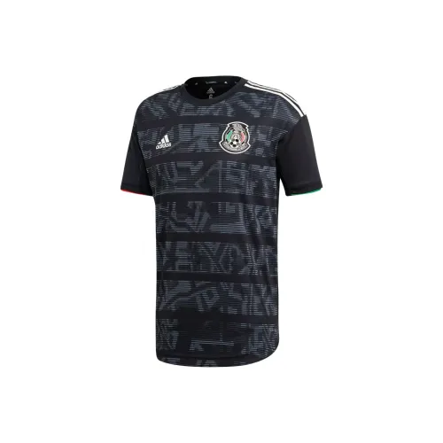 Adidas Mexico Футбол Джерси 2019 Season Мексика Хирвин Лозано Размер 22 Унисекс Черный Серый