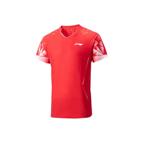 LINING Бадминтон Джерси Унисекс Вермильон