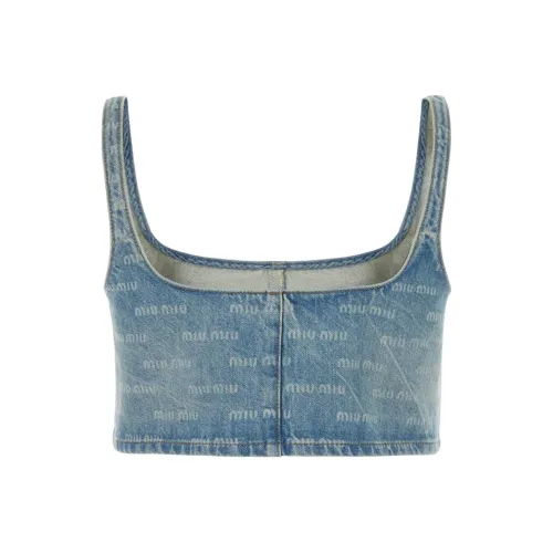 MIU MIU Сапфирово-синие Женские Камисоли