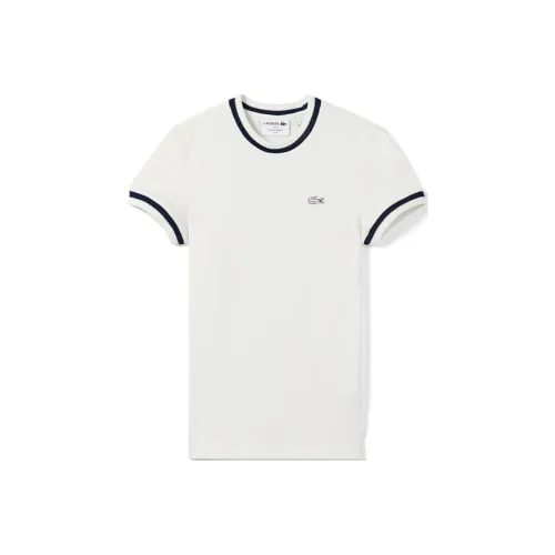 LACOSTE Стандартная футболка Женская Белая