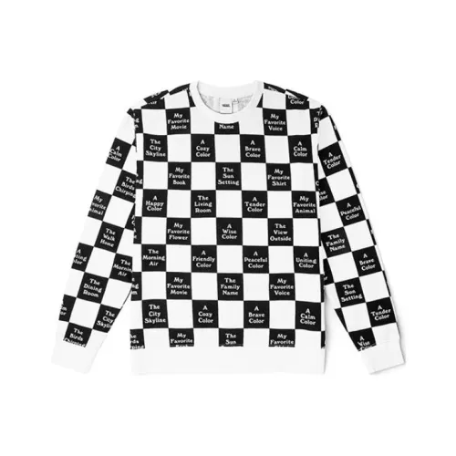 VANS Черный/Белый Женские Свитшоты