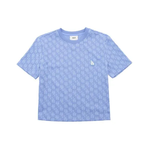 MLB Los Angeles Dodgers MONOGRAM Collection Стандартная футболка Женская Светлый кобальтовый синий