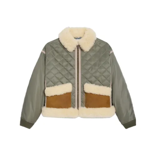 CELINE Оливково-зеленая Женская Куртка