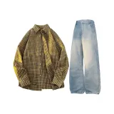 Yellow Shirt + Blue Jeans  
Желтая рубашка + синие джинсы