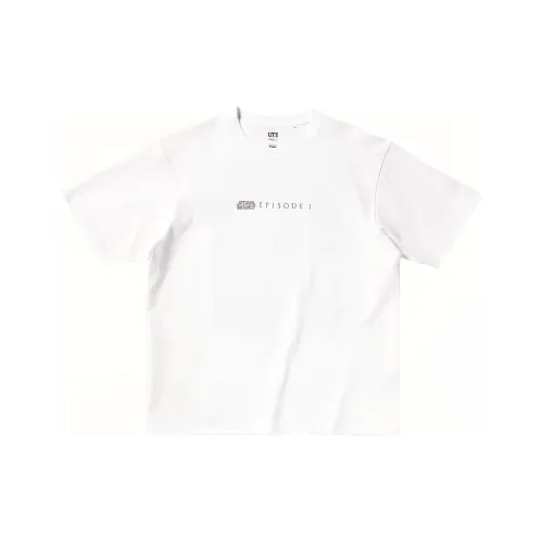 UNIQLO Белая унисекс футболка