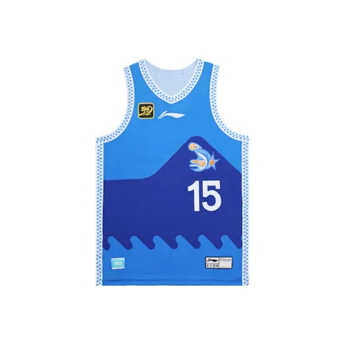 Лайнер CBA Collection Баскетбольная Джерси Классическая версия 24 25 Fujian Команда Chen Linjian Размер 15 Мужской VIBRANT Синий