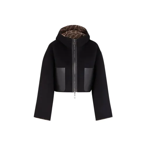 FENDI SS21 Куртки и Пальто Женские Черный