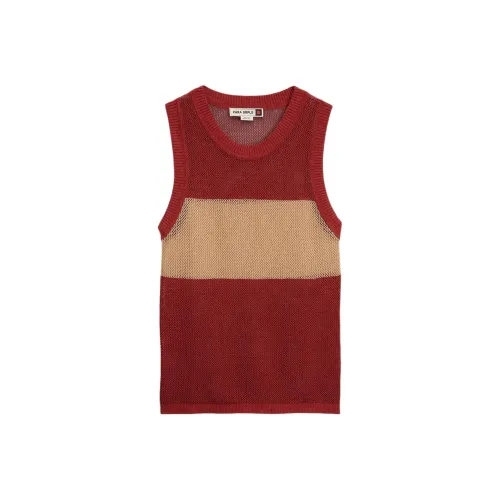 ZARA Кирпично-красный Мужские Майки