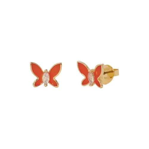 Kate Spade Copper Stud Earrings Women's Orange Kate Spade Медные серьги-гвоздики женские оранжевые