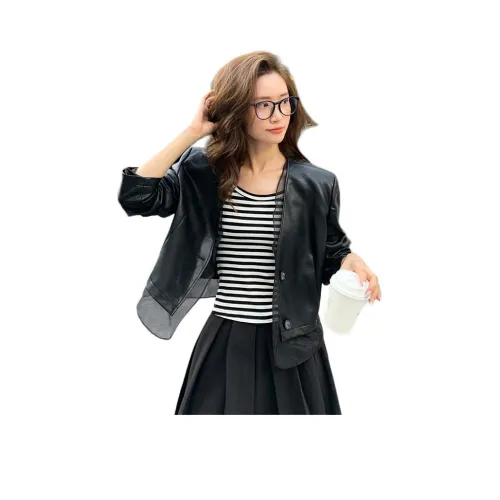 NANING9 Куртки Пальто Женские Черный