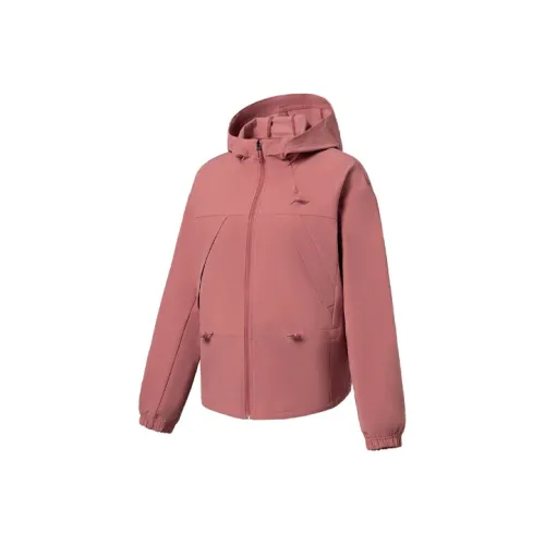 LINING Fitness Series Куртка Женская Оранжевая Красная