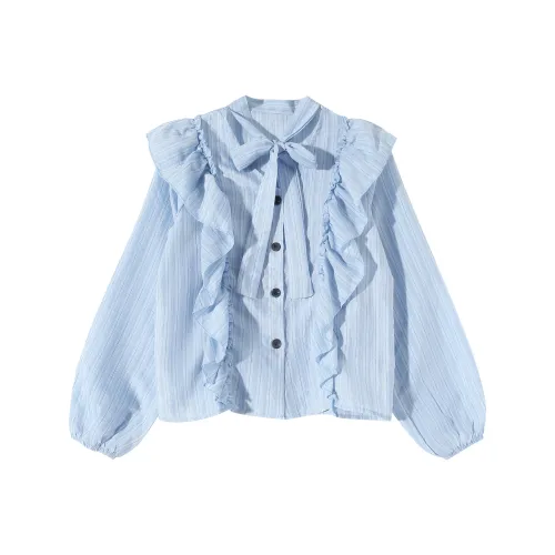 CPAURA Туманно-голубые Женские Рубашки