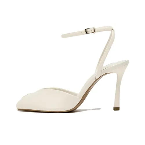 ZARA Узкий каблук Высокие каблуки 10,5 см Женские Белые