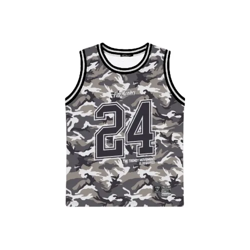 FireMonkey Баскетбольная Джерси Унисекс Камуфляж Серый