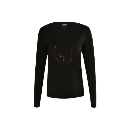 ARMANI JEANS Черные Женские Свитшоты