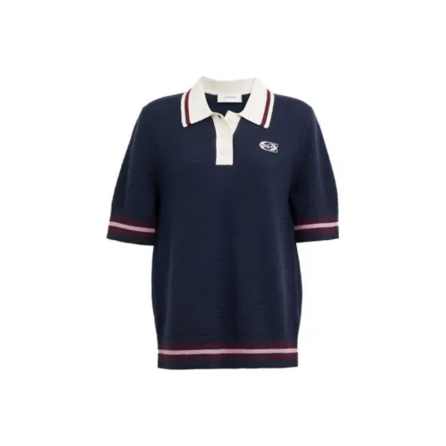 COACH Морской синий Женские Поло