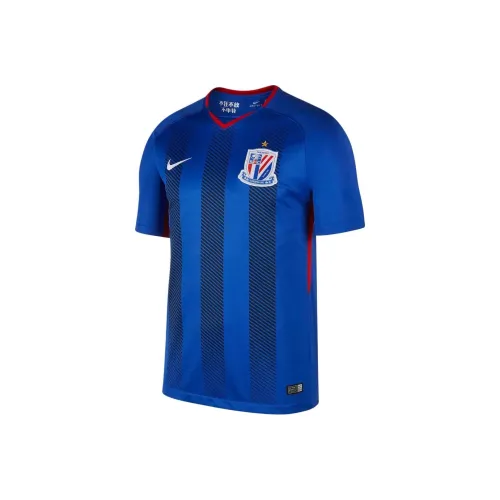 NIKE Синий Унисекс Футбольная Джерси