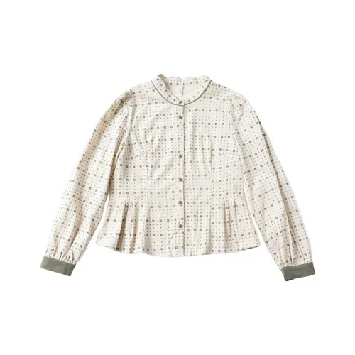 HONGNIAN Бежево-абрикосовый, В наличии Женские Рубашки