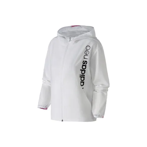 ADIDAS NEO Белый/Светло-фиолетовый Женские Куртки