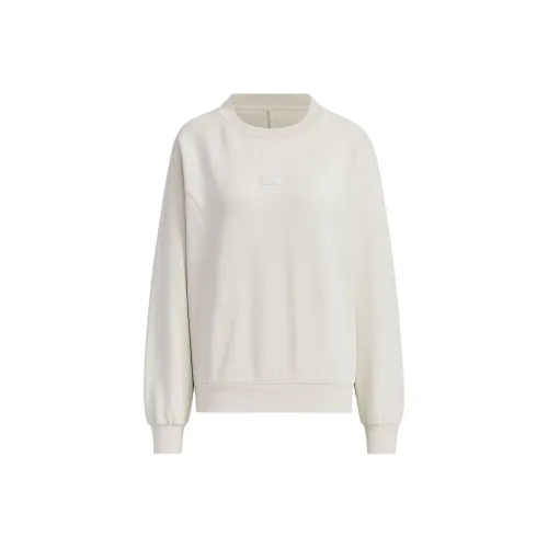 Adidas Маленький логотип DOUBLEKNIT CREW SWEAT Толстовка Женские Бокситовый коричневый