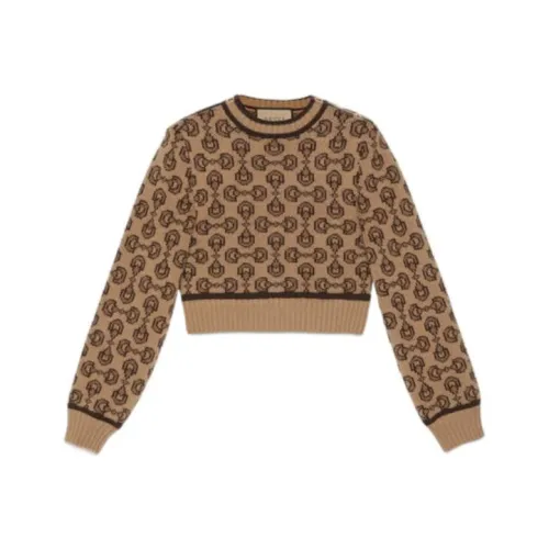 GUCCI Верблюжий Женские Кашемировые Свитеры