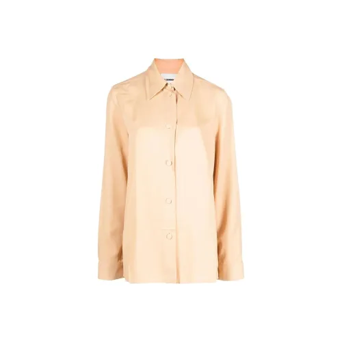 JIL SANDER Светло-бежевые Женские Рубашки