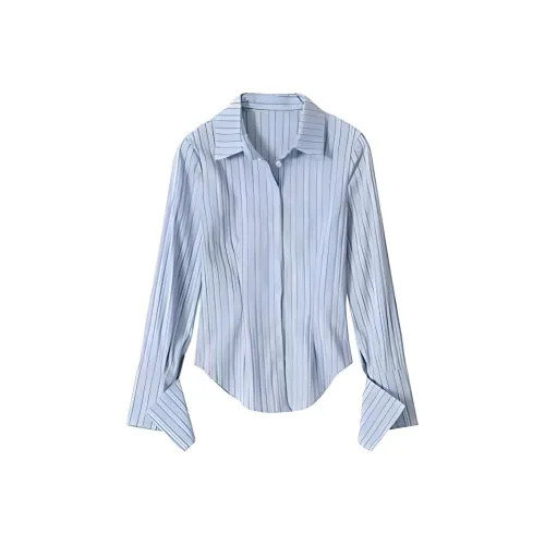 Beautiful Wardrobe Рубашка Женская Синие и Белые Полоски