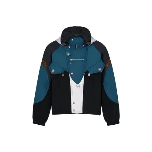 LOUIS VUITTON Куртки и пальто Женские Синий Черный Многоцветный