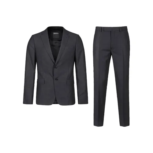 Zegna FW24 Бизнес-костюм мужской черный