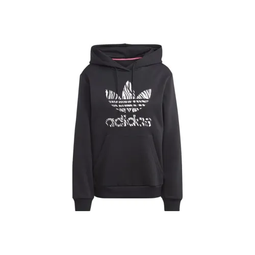 adidas originals Zebra Animal Print Черный Женские Свитшоты