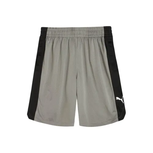 PUMA SHOTSHORT Баскетбольные шорты Мужские Светло-серый Черный