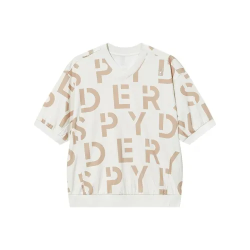 SPYDER T-рубашка Женская Белая С принтом по всей поверхности