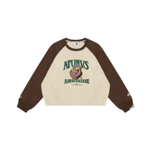 Aape FW24 Свитшот Женский Коричневый