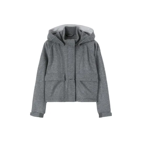 Loro Piana Lcery Куртка Куртки Пальто Женские Серый