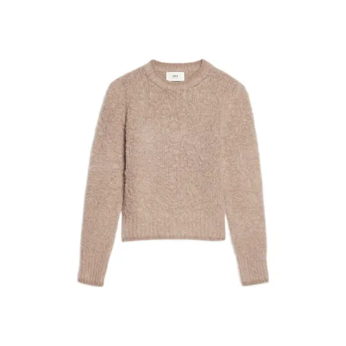 AMIPARIS FW22 Кашемир Свитер Женский Бежевый