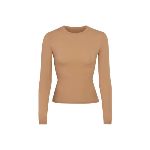 Skims Deep Охра Женские Футболки