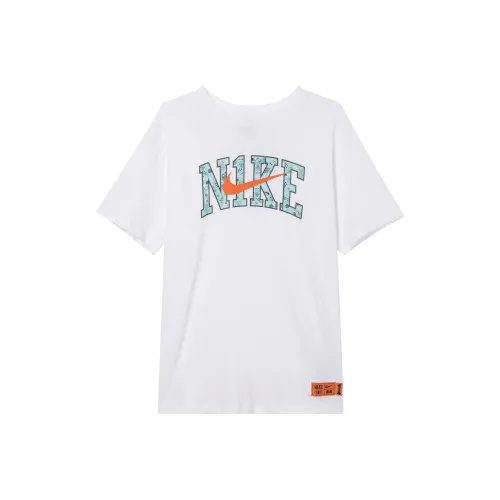 Nike SS23 Resistant High Basketball Series Рукав с спущенным плечом T-рубашка Женская Белая