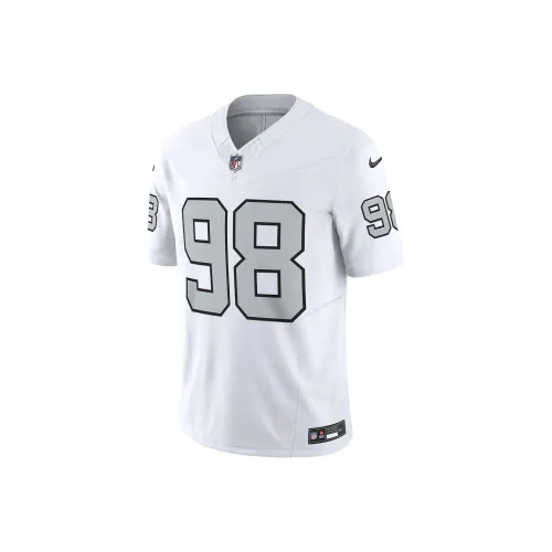 nike Dri FitNFL MAXX Crosby Las Vegas Raiders Футбол Джерси Мужской Белый